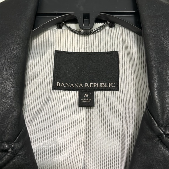 Banana Republic Faux Leather Biker Jacket - Picture 2 of 8
